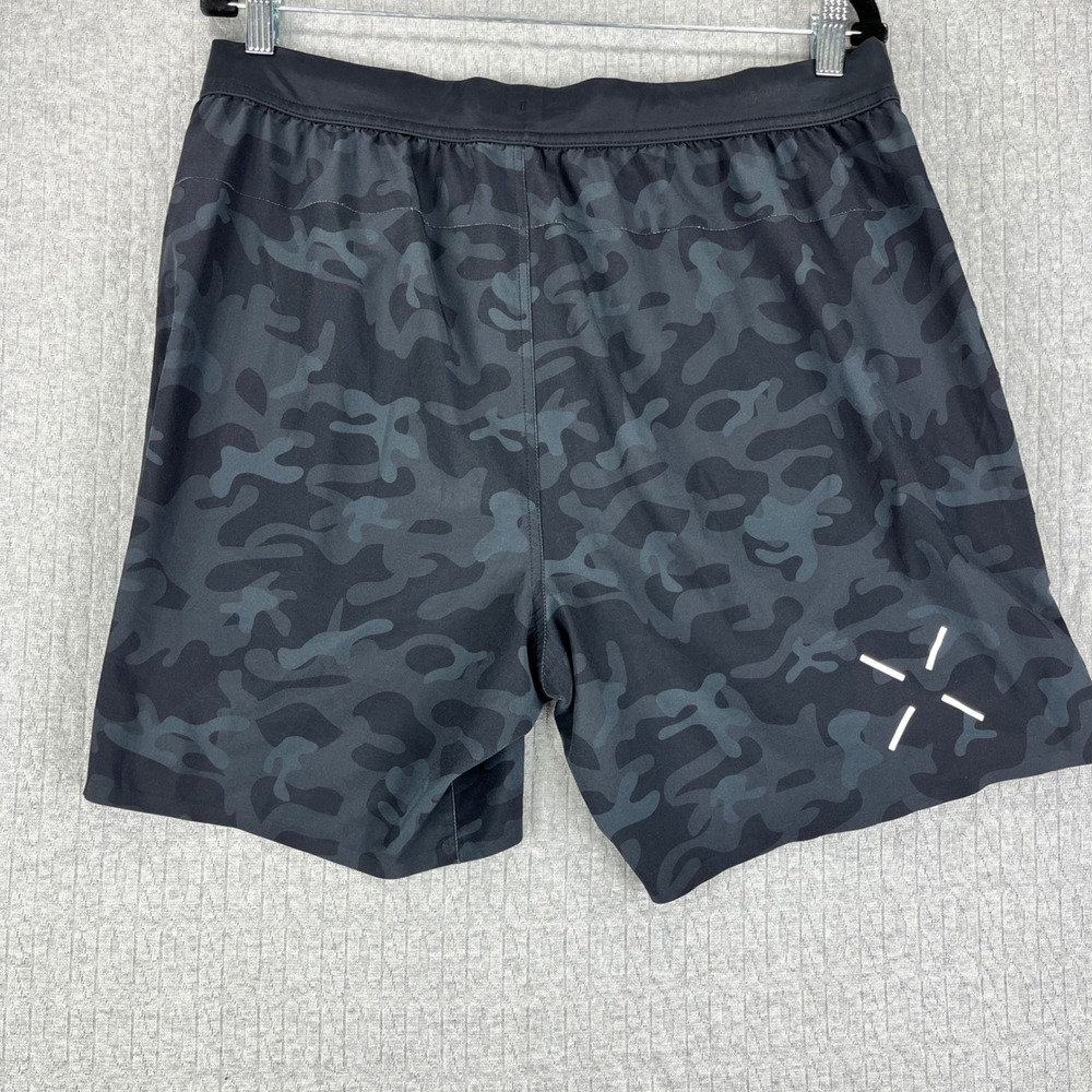 Ten Thousand Interval Shorts Mens Size Medium Black Camo Training Athletic 7in